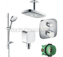 Душевой комплект Hansgrohe Raindance Select E 300 27384000+27856000+26457000+15708000+1800180