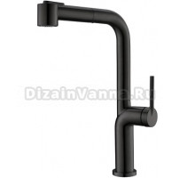 Смеситель для кухни BelBagno BB-LAM60-NERO с выдвижным изливом