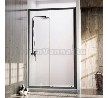 Душевая дверь в нишу Veconi Vianno VN-72B 140 см, профиль черный