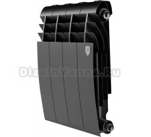 Радиатор биметаллический Royal Thermo BiLiner 350 noir sable, 4 секции