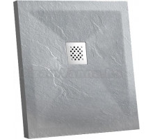 Поддон для душа Vincea VST-4SR1010G 100x100 серый