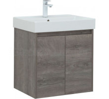 Тумба с раковиной Aquanet Nova Lite 60 дуб рошелье, с дверками