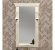 Зеркало Opadiris Риспекто 55, слоновая кость, с полкой