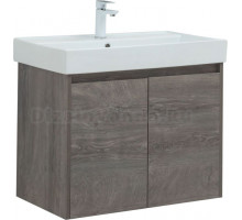 Тумба с раковиной Aquanet Nova Lite 75 дуб рошелье, с дверками