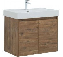 Тумба с раковиной Aquanet Nova Lite 75 дуб рустикальный, с дверками