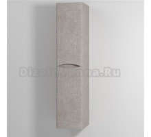 Шкаф-пенал Vod-Ok Adel 35 L, с бельевой корзиной, подвесной, белый камень