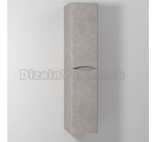 Шкаф-пенал Vod-Ok Adel 35 R, с бельевой корзиной, подвесной, белый камень