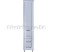 Шкаф-пенал Misty Терра L 3 ящика, серый