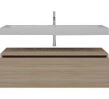 Тумба с раковиной Armadi Art Flat 120 подвесная, light oak