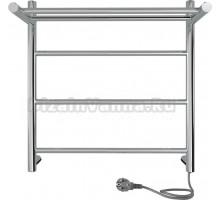 Полотенцесушитель электрический Indigo Line LСLE50-50PR с полкой, серебристый