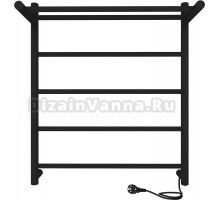 Полотенцесушитель электрический Indigo Line LСLE60-50BRPR с полкой, черный муар