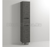 Шкаф-пенал Vod-Ok Adel 35 R, с бельевой корзиной, серый камень