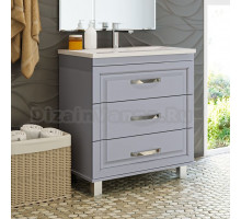 Тумба с раковиной Misty Терра 70 серая