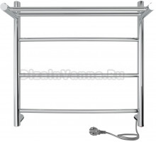 Полотенцесушитель электрический Indigo Arc LCAE50-50PR с полкой, серебристый