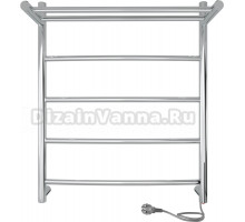 Полотенцесушитель электрический Indigo Arc LCAE60-50PR с полкой, серебристый