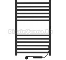 Полотенцесушитель электрический Indigo Attic LСLATCE80-50BRRt черный муар