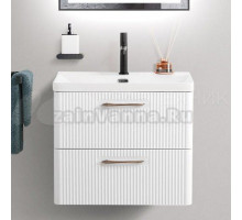 Тумба с раковиной BelBagno Due 50 белый металлик