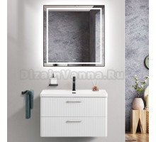 Мебель для ванной комнаты BelBagno Due 80 белый металлик
