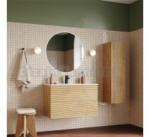 Мебель для ванной комнаты IDDIS Bild 80 подвесная, 2 ящика, дуб светлый