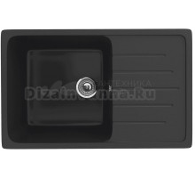 Мойка кухонная Ulgran U-400 -344 ультра-черная