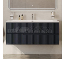 Тумба под раковину без столешницы Cezares Duet 120 подвесная, grafito