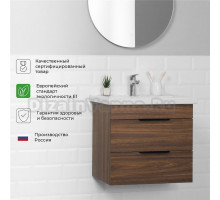 Тумба с раковиной IKA Alta 60x55x40 Дуб бурбон