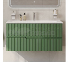 Тумба под раковину без столешницы Cezares Duet 100 подвесная, фисташковый софт