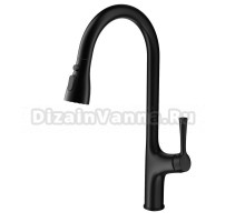Смеситель для кухни Wonzon & Woghand WW-AE54123-MB матовый черный