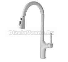 Смеситель для кухни Wonzon & Woghand WW-AE54123-MW матовый белый
