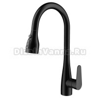 Смеситель для кухни Wonzon & Woghand WW-121E201B-MB матовый черный