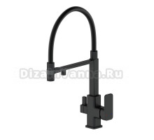Смеситель для кухни Wonzon & Woghand WW-88458012-MB с гибким изливом, матовый черный