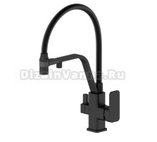 Смеситель для кухни Wonzon & Woghand WW-88458013-MB с гибким изливом, матовый черный