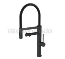 Смеситель для кухни Wonzon & Woghand WW-88458007-MB с гибким изливом, матовый черный