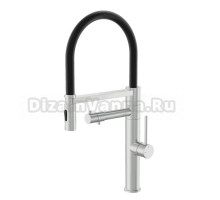 Смеситель для кухни Wonzon & Woghand WW-88458007-BN с гибким изливом, брашированный никель