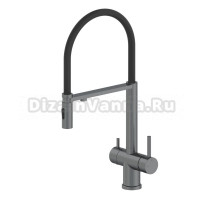 Смеситель для кухни Wonzon & Woghand WW-88458009-BGM с гибким изливом, темный графит