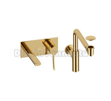 Комплект для раковины Wellsee ONCE! and forever 201000498 С ВНУТРЕННЕЙ ЧАСТЬЮ, сифоном и донным клапаном, золото