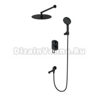 Душевой комплект Wonzon & Woghand WW-88939010-MB С ВНУТРЕННЕЙ ЧАСТЬЮ, матовый черный