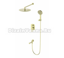 Душевой комплект Wonzon & Woghand WW-88939010-BG С ВНУТРЕННЕЙ ЧАСТЬЮ, брашированное золото