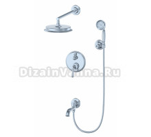 Душевой комплект Wonzon & Woghand WW-88939008-CR С ВНУТРЕННЕЙ ЧАСТЬЮ, хром