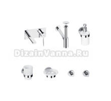 Комплект для раковины Wellsee ONCE! and forever 201000516 С ВНУТРЕННЕЙ ЧАСТЬЮ, с сифоном, донным клапаном и аксессуарами для ванной, хром