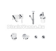 Комплект для раковины Wellsee ONCE! and forever 201000546 С ВНУТРЕННЕЙ ЧАСТЬЮ, с сифоном, донным клапаном и аксессуарами для ванной, хром