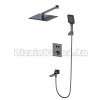 Душевой комплект Wonzon & Woghand WW-88929003-BGM С ВНУТРЕННЕЙ ЧАСТЬЮ, темный графит