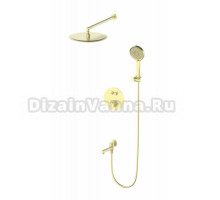 Душевой комплект Wonzon & Woghand WW-88929010-BG С ВНУТРЕННЕЙ ЧАСТЬЮ, брашированное золото