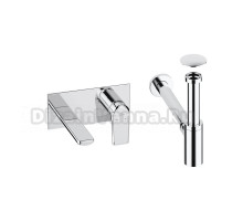 Комплект для раковины Wellsee ICON! for life 201000451 С ВНУТРЕННЕЙ ЧАСТЬЮ, сифоном и донным клапаном, хром