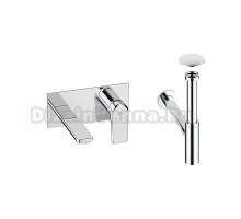 Комплект для раковины Wellsee ICON! for life 201000481 С ВНУТРЕННЕЙ ЧАСТЬЮ, сифоном и донным клапаном, хром