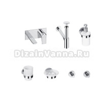 Комплект для раковины Wellsee ICON! for life 201000511 С ВНУТРЕННЕЙ ЧАСТЬЮ, сифоном, донным клапаном и аксессуарами для ванной, хром