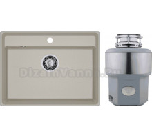 Комплект Мойка GranFest Level LV-660 топаз + Измельчитель Status Premium 300