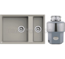 Комплект Мойка GranFest Level LV-760 K топаз + Измельчитель Status Premium 300