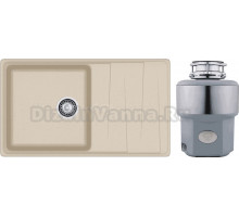 Комплект Мойка GranFest Level LV-860L кашемир + Измельчитель Status Premium 300