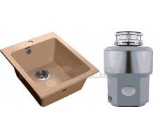 Комплект Мойка GranFest Practik GF P-505 топаз + Измельчитель Status Premium 300